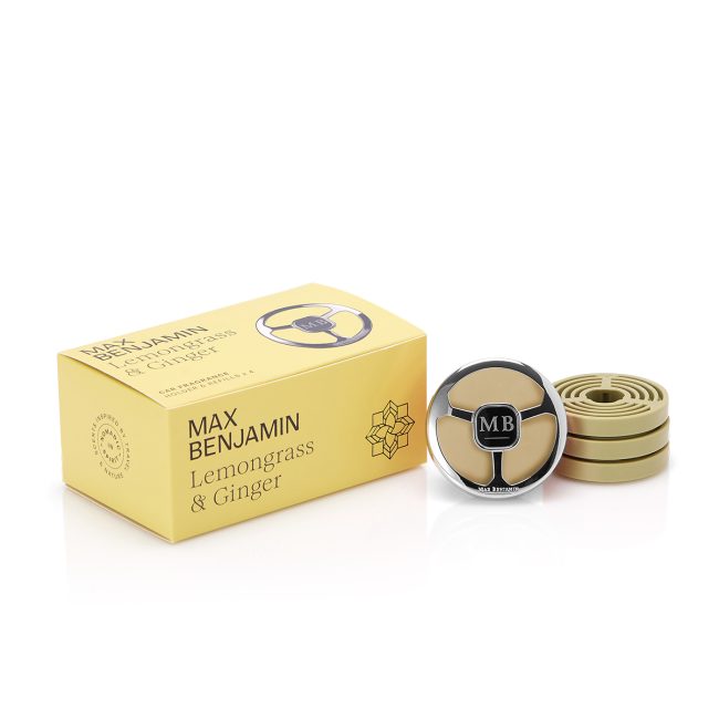 MAX BENJAMIN Lemongrass & Ginger Auto Aromātu dāvanu komplekts